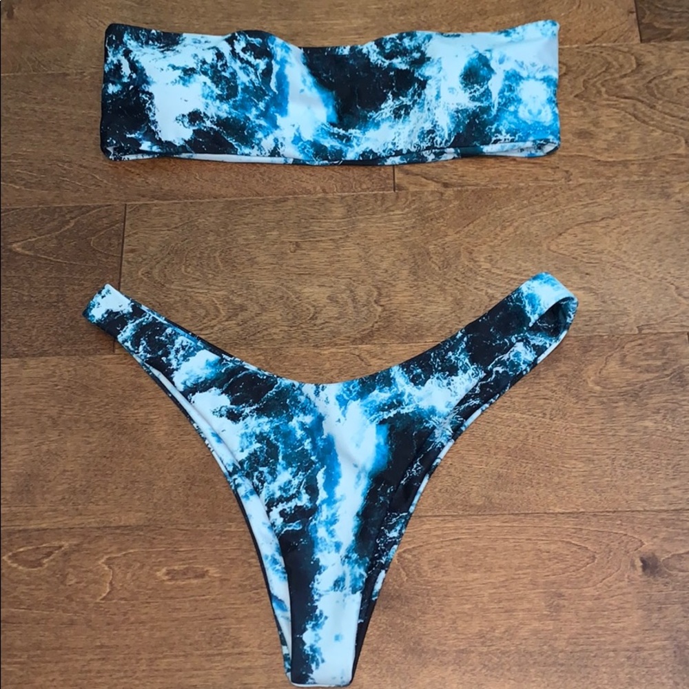 Zaful bandeau bikini set